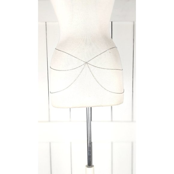 Silver metal layered chain link dainty lightweight skinny belly chain be… - Picture 2 of 3